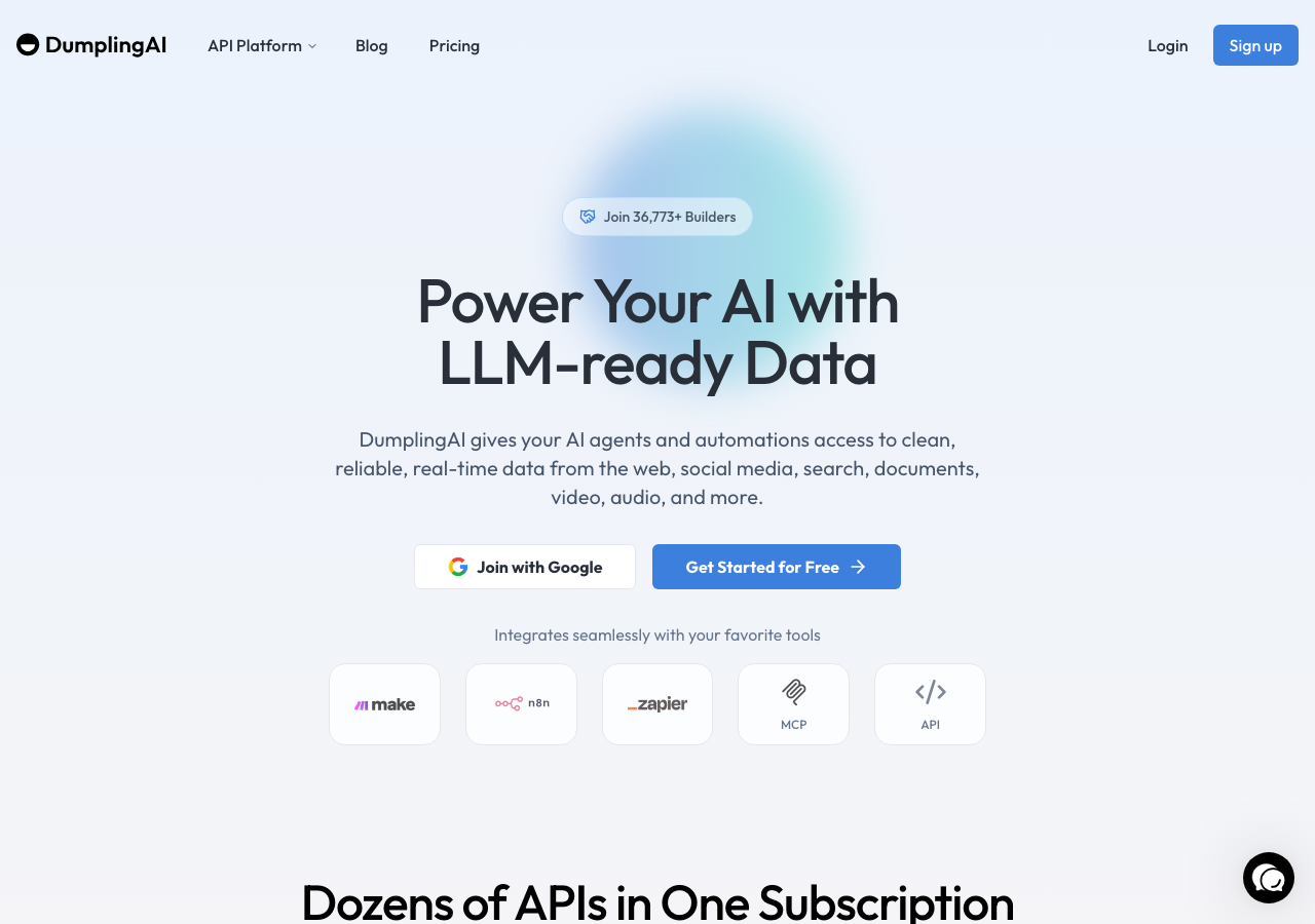 DumplingAI social media video to text